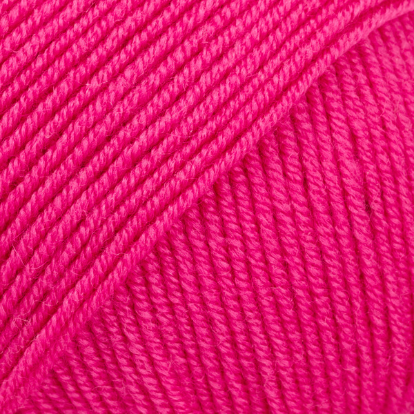 Vzorka fuchsiovej priadze DROPS Baby Merino