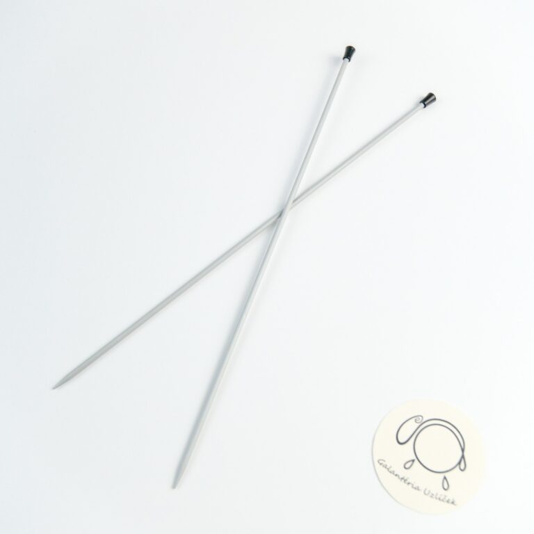 Ihlice DROPS Basic 35 cm – hliníkové pletenie, kvalitný lakovaný povrch