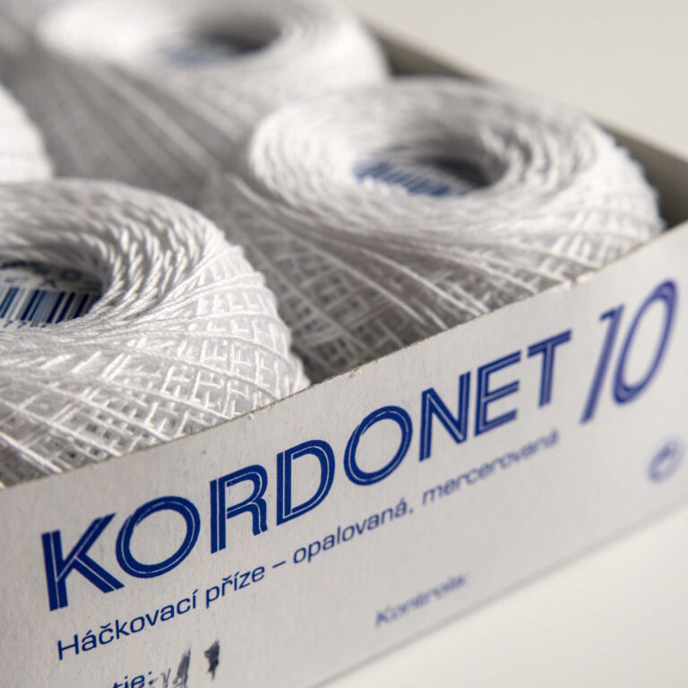 Bavlnená háčkovacia priadza Kordonet 10 od českého výrobcu