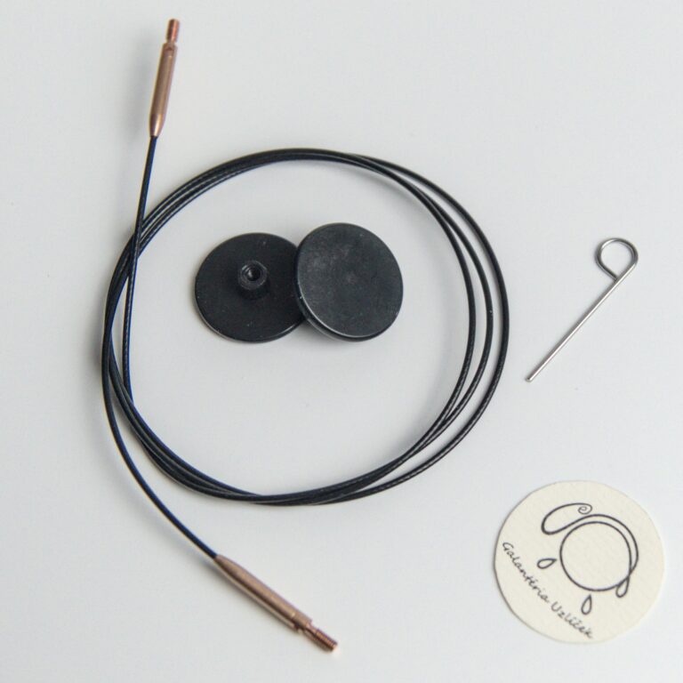 Lanko KnittPro otočné 360° s kľúčom a ukončovačmi