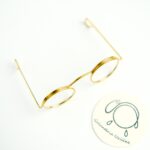 Kovové okuliare pre bábiky a hračky, elegantný módny doplnok