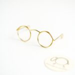 Zavesiteľné kovové okuliare pre bábiky – módny doplnok