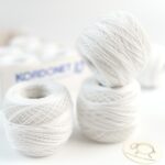 Biely Kordonet 10 – bavlnená háčkovacia priadza na dečky