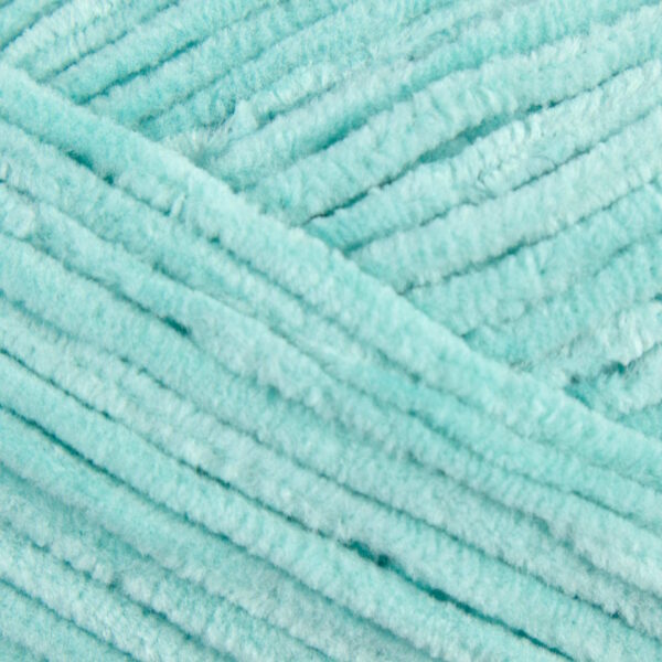 Vzorka svetlotyrkysovej priadze na detské hračky