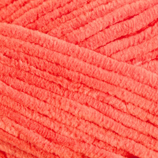 Detail oranžovej štruktúry priadze Little Darling