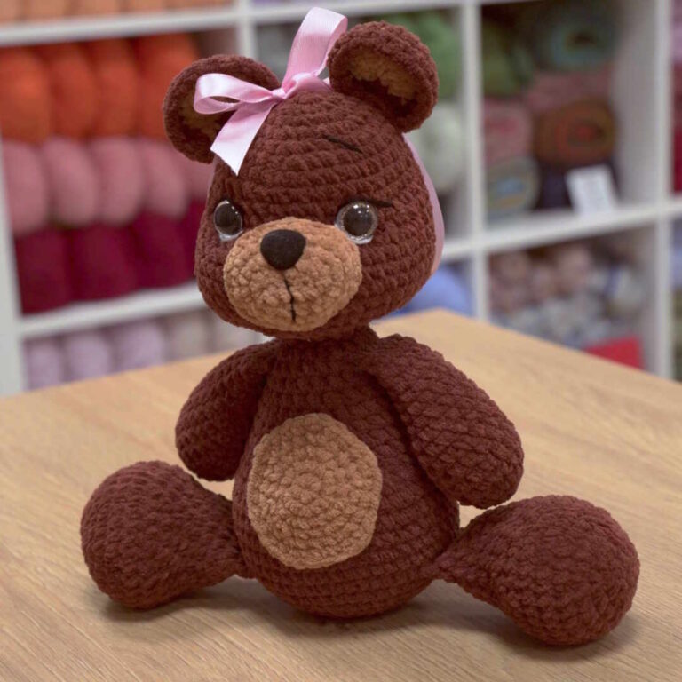 Háčkovaný macko – amigurumi návod na háčkovanie